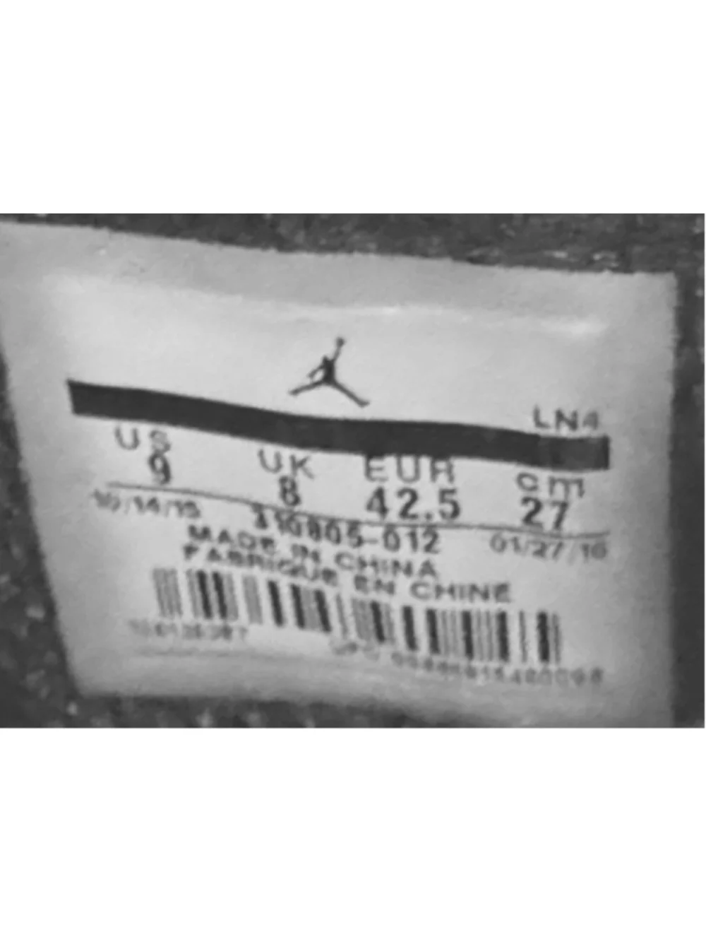 Air Jordan 10 Retro NYC Mens Sneakers Shoes SIZE 9 No Original Box